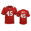 Youth Buccaneers Devin White Game Red Jersey
