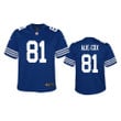 Youth Colts Mo Alie-Cox Royal Jersey Alternate Game
