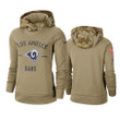 Rams 2019 Salute to Service Khaki Pullover Hoodie