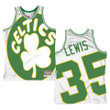 Celtics Reggie Lewis Big Face 2.0 Swingman Jersey White