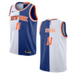 Frank Ntilikina New York Knicks 2021 Split Edition Jersey White Blue