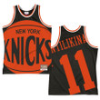 Frank Ntilikina New York Knicks Big Face 2.0 Jersey Hardwood Classics Black