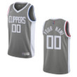 LA Clippers Custom Earned Swingman Jersey Gray