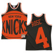 Derrick Rose New York Knicks Big Face 2.0 Jersey Hardwood Classics Black