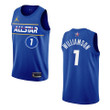 New Orleans Pelicans Zion Williamson NBA All-Star Game TEAM DURANT player jersey Royal