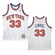 New York Knicks Patrick Ewing 1985-86 Hardwood Classics Jersey White