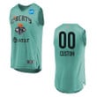 New York Liberty #00 Custom WNBA Icon Jersey - Mint Green