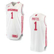 Wisconsin Badgers #1 Brevin Pritzl College Jersey - White