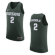 Michigan State Spartans #2 Jaren Jackson Jr. College Basketball Jersey - Green