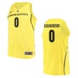 Oregon Ducks #0 Will Richardson College Basketball Jersey - Yellow