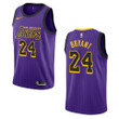 Lakers #24 Kobe Bryant City Edition Jersey - Purple