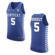 Kentucky Wildcats #5 Immanuel Quickley College Basketball Jersey - Blue