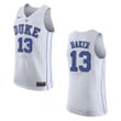 Duke Blue Devils #13 Joey Baker College Basketball Jersey - White