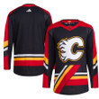 Calgary Flames adidas Reverse Retro 2.0 Blank Jersey - Black