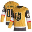 Vegas Golden Knights adidas 2020/21 Home Custom Jersey - Gold