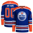 Edmonton Oilers adidas Home Primegreen Pro Custom Jersey - Royal