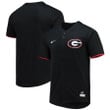 Georgia Bulldogs Nike Replica Baseball Jersey - Black