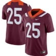 #25 Virginia Tech Hokies Nike Game Player Jersey - Maroon