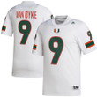 Tyler Van Dyke Miami Hurricanes adidas NIL Replica Football Jersey - White