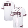 Texas Southern Tigers Colosseum Free Spirited Baseball Jersey - White/Maroon