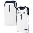 #1 Butler Bulldogs Nike Team Replica Basketball Jersey - White