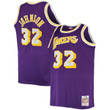 Magic Johnson Los Angeles Lakers Mitchell & Ness Big & Tall 1984-85 Hardwood Classics Swingman Jersey - Purple