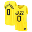 Talen Horton-Tucker Utah Jazz 2022/23 Fast Break Replica Player Jersey - Icon Edition - Yellow