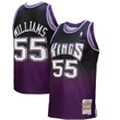 Jason Williams Sacramento Kings Mitchell & Ness 2000/01 Hardwood Classics Fadeaway Swingman Player Jersey - Purple/Black