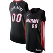 Miami Heat Nike Custom Jersey Black - Icon Edition