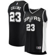 Zach Collins San Antonio Spurs 2021/22 Fast Break Replica Jersey - Icon Edition - Black