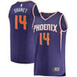 Landry Shamet Phoenix Suns 2021/22 Fast Break Replica Jersey - Icon Edition - Purple