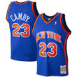 Marcus Camby New York Knicks Mitchell & Ness 1998-99 Hardwood Classics Swingman Player Jersey - Blue