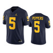 Michigan Wolverines Jabrill Peppers Game Navy Jersey