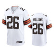 Browns Greedy Williams Game White Jersey