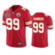 Kansas City Chiefs Khalen Saunders Super Bowl LIV Red Vapor Limited Jersey