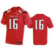 Texas Tech Red Raiders #16 Replica Red Jersey