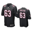 Falcons Chris Lindstrom 2019 NFL Draft Black Alternate Game Jersey