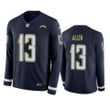 Chargers Keenan Allen Therma Long Sleeve Navy Jersey
