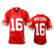 49ers Joe Montana Authentic Throwback Scarlet Jersey