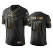 Men's Patriots Custom Black Golden Edition NFL 100 Year Anniversary Jersey