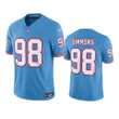 Titans Jeffery Simmons Oilers Throwback Limited Light Blue Jersey