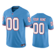 Titans Custom Oilers Throwback Limited Light Blue Jersey