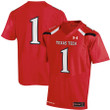 Texas Tech Red Raiders #1 Red Replica Jersey
