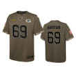 Packers David Bakhtiari Limited Jersey Olive 2022 Salute To Service