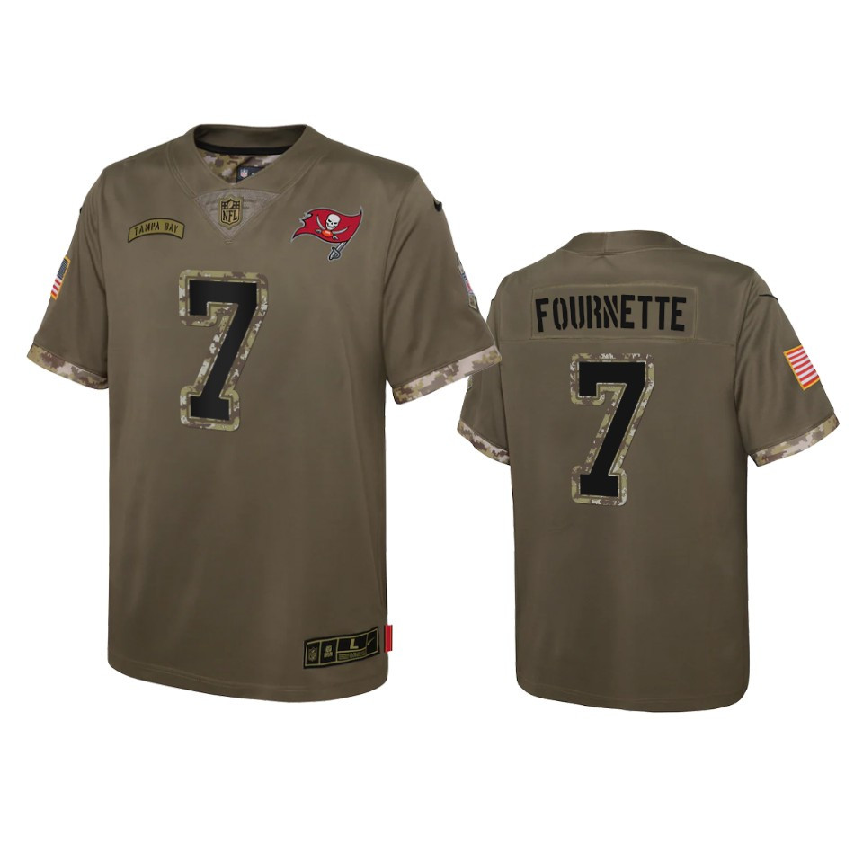 Buccaneers Leonard Fournette Limited Jersey Olive 2022 Salute To Service