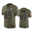 Rams Tyler Higbee Jersey Olive 2022 Salute To Service