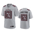 Falcons Chris Lindstrom Atmosphere Fashion Game Gray Jersey