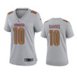 Women's Commanders Curtis Samuel Atmosphere Fashion Game Gray Jersey