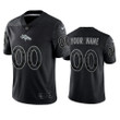 Broncos Custom Reflective Limited Black Jersey