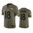 Broncos Peyton Manning Limited Jersey Olive 2022 Salute To Service